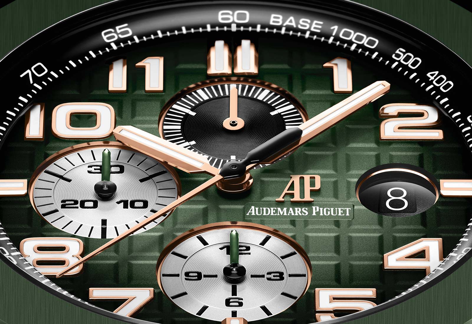 爱彼皇家橡树离岸自动上链计时码表44毫米黑色陶瓷腕表