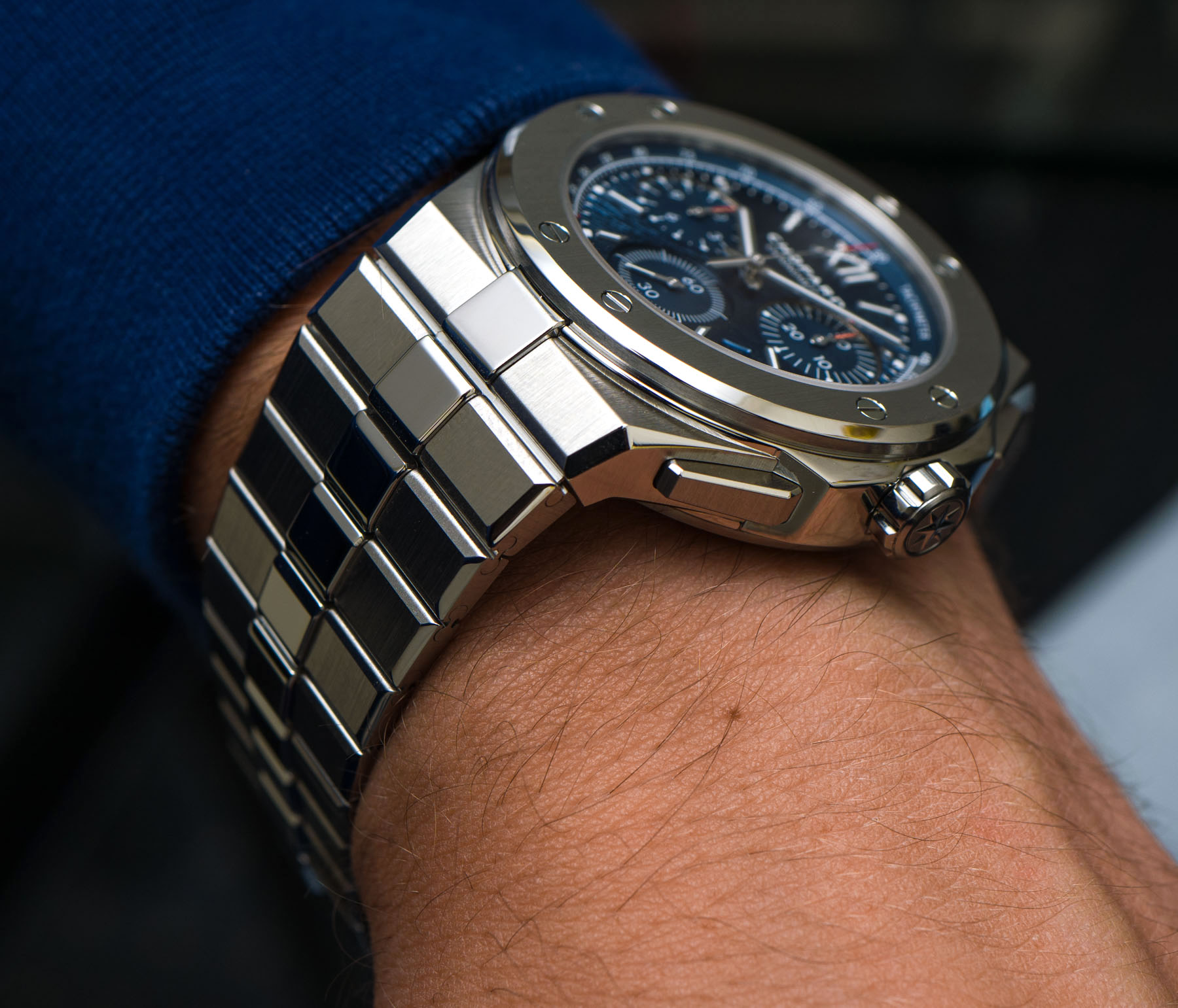 萧邦阿尔卑斯之鹰XL计时豪华钢运动手表