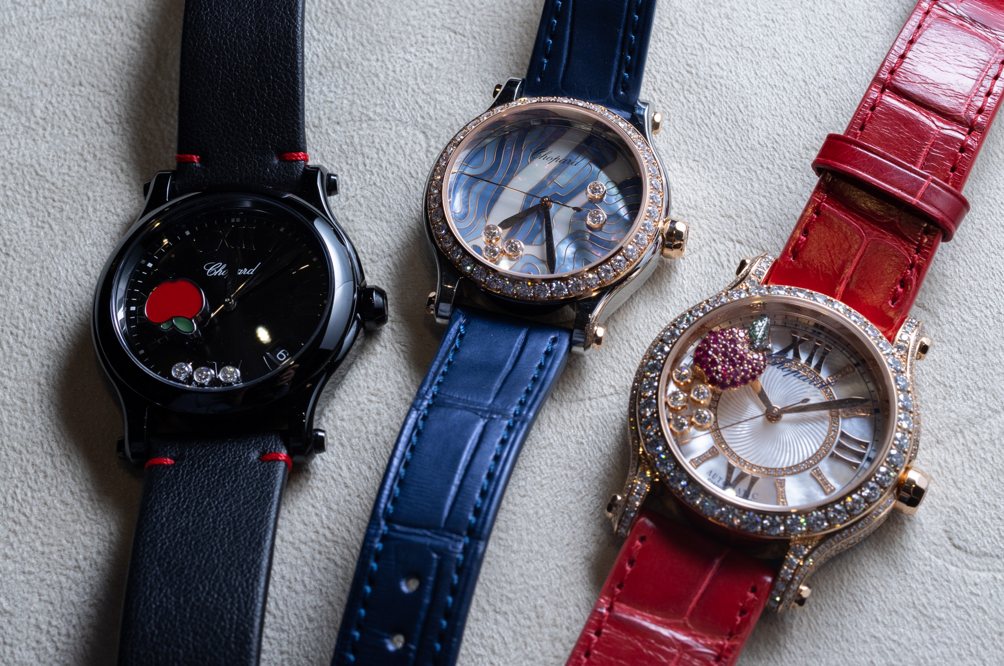 Chopard161977-5004手表采用手绘景泰蓝珐琅表盘