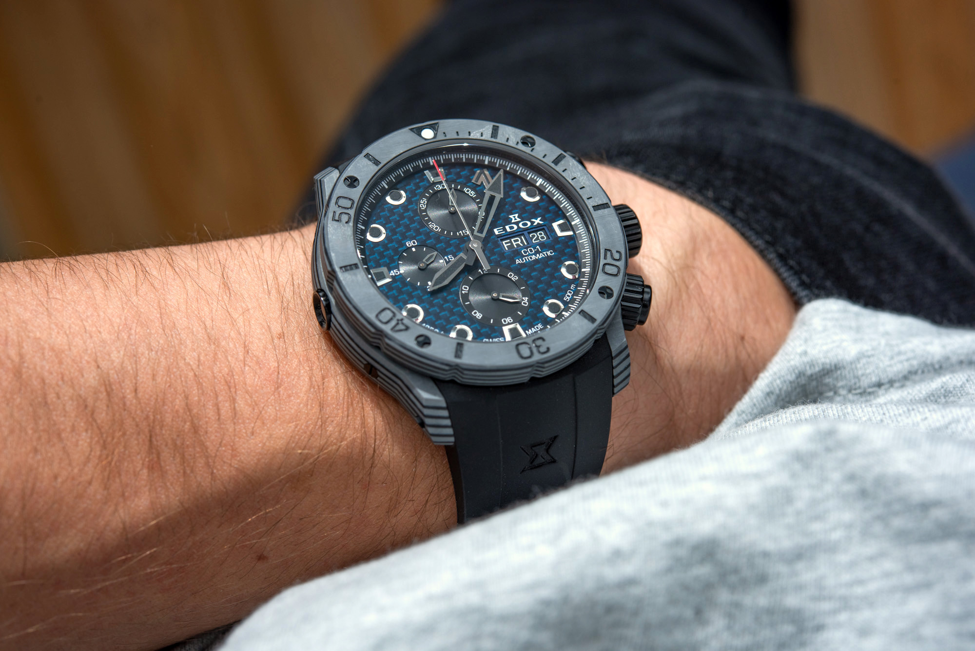 Edox CO-1 碳纤维计时码表