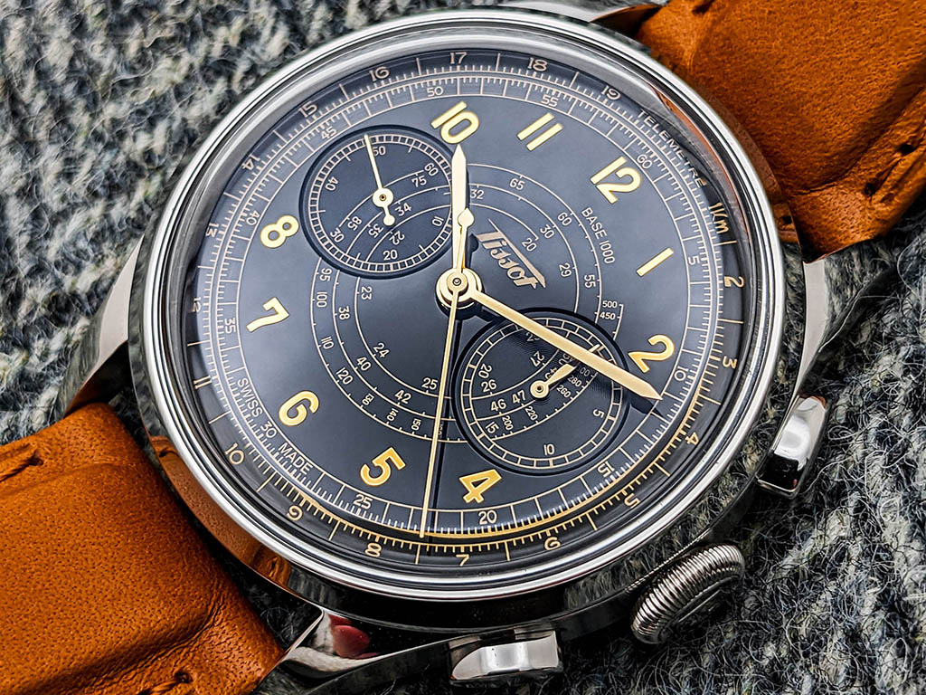 天梭向40年代复古风格手表-Telemeter1938