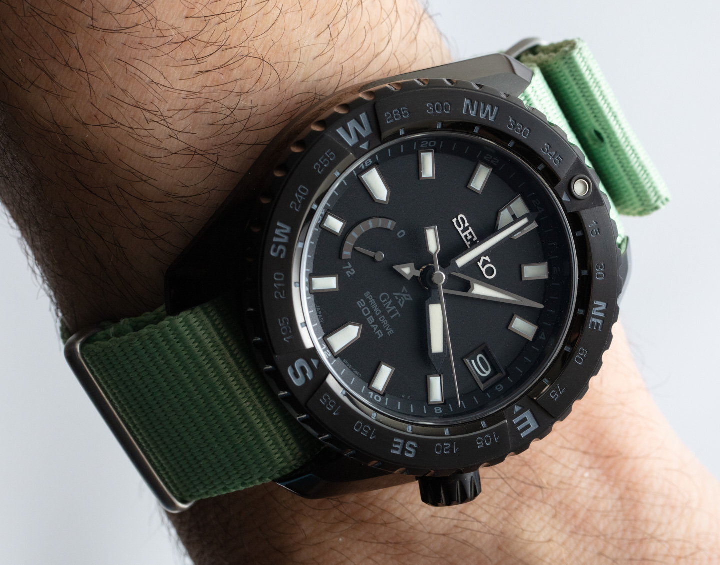 精工品牌SNR027手表评鉴-有独立控制的GMT指针