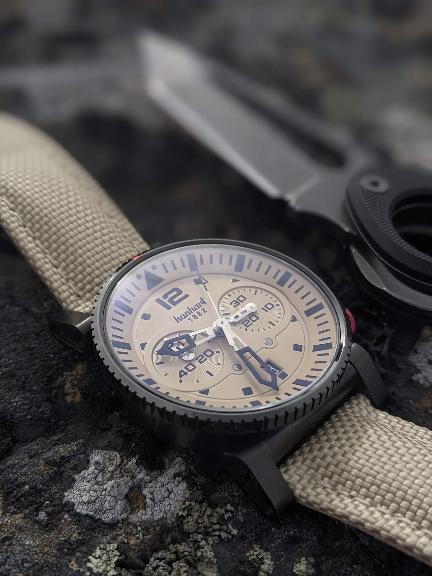 Hanhart德国品牌Desert Pilot Dark手表如何
