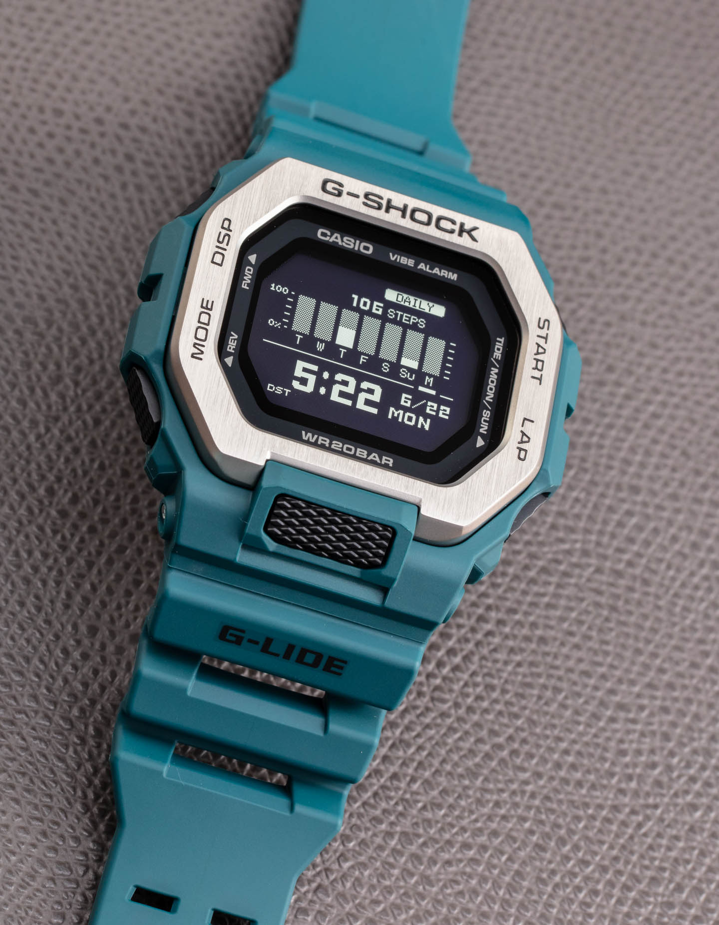 卡西欧G-Shock G-Lide GBX100-2潮汐主题智能手表-顶级复刻表