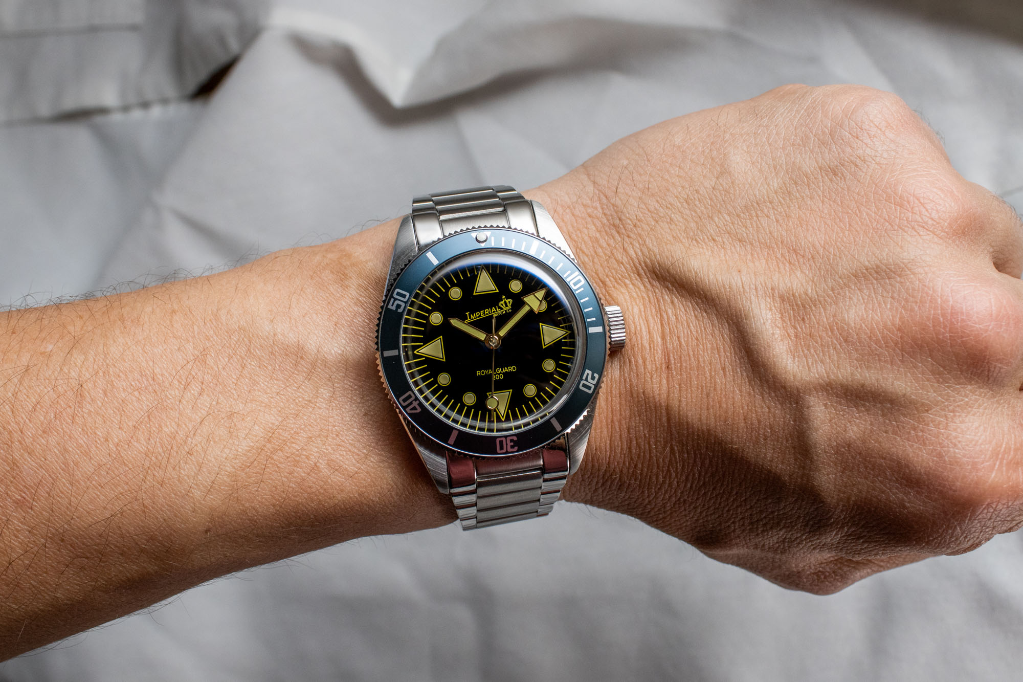 复古风格的潜水表-Imperial Watch Co. Royal Guard 200 腕表