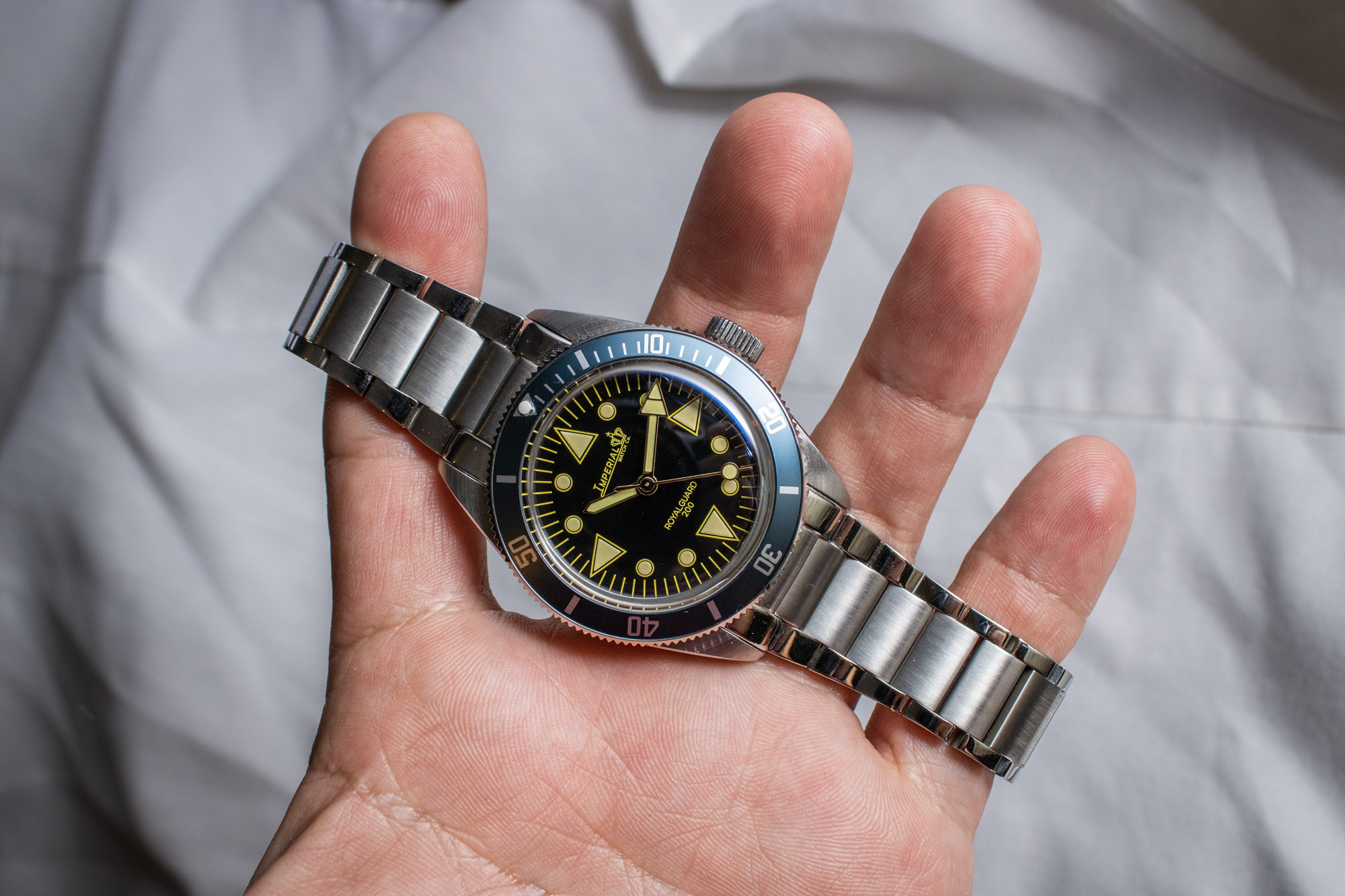 复古风格的潜水表-Imperial Watch Co. Royal Guard 200 腕表