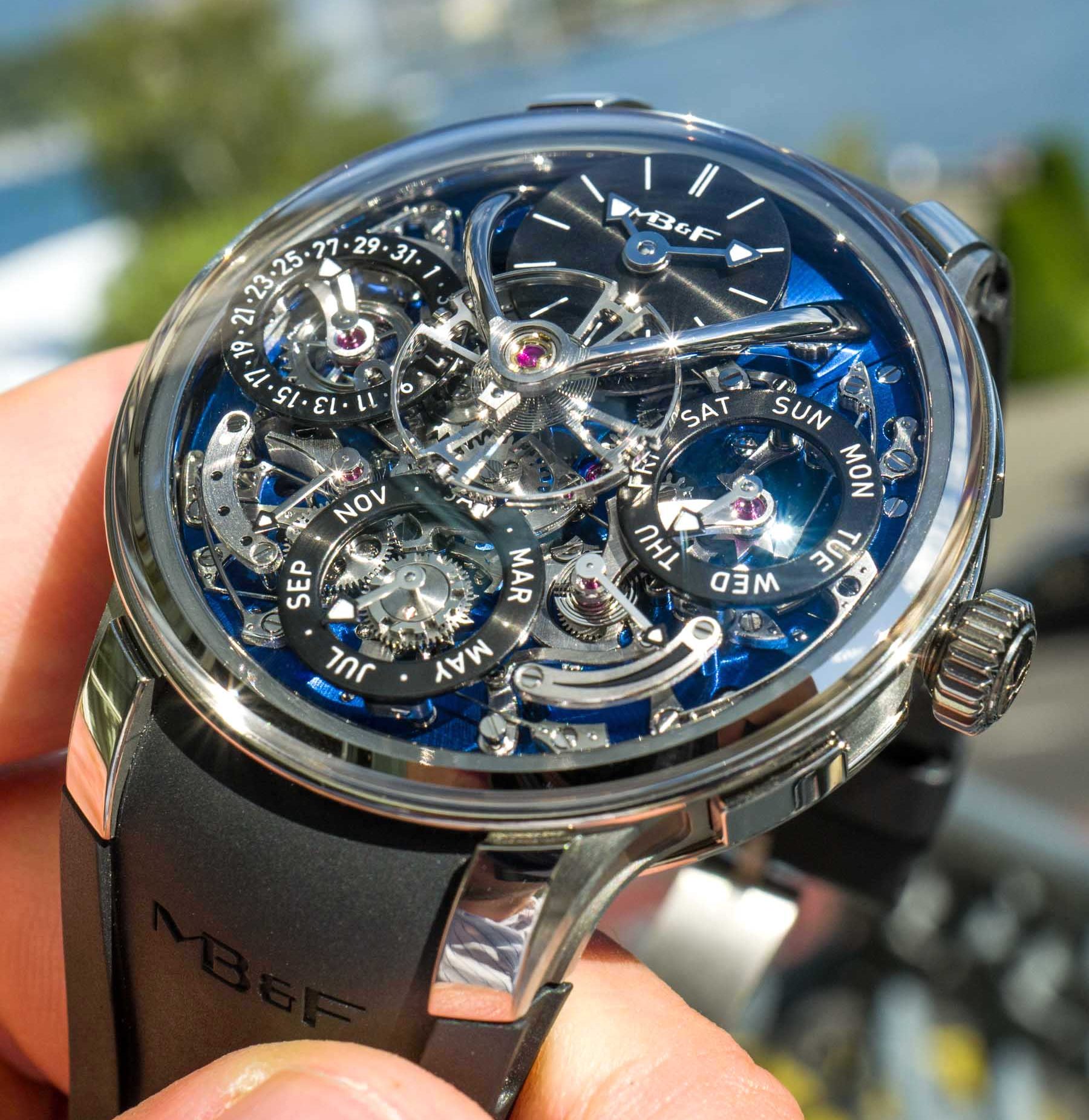 极致的机械腕表之美-MB&F Legacy Machine Perpetual Evo运动功能的奢华手表