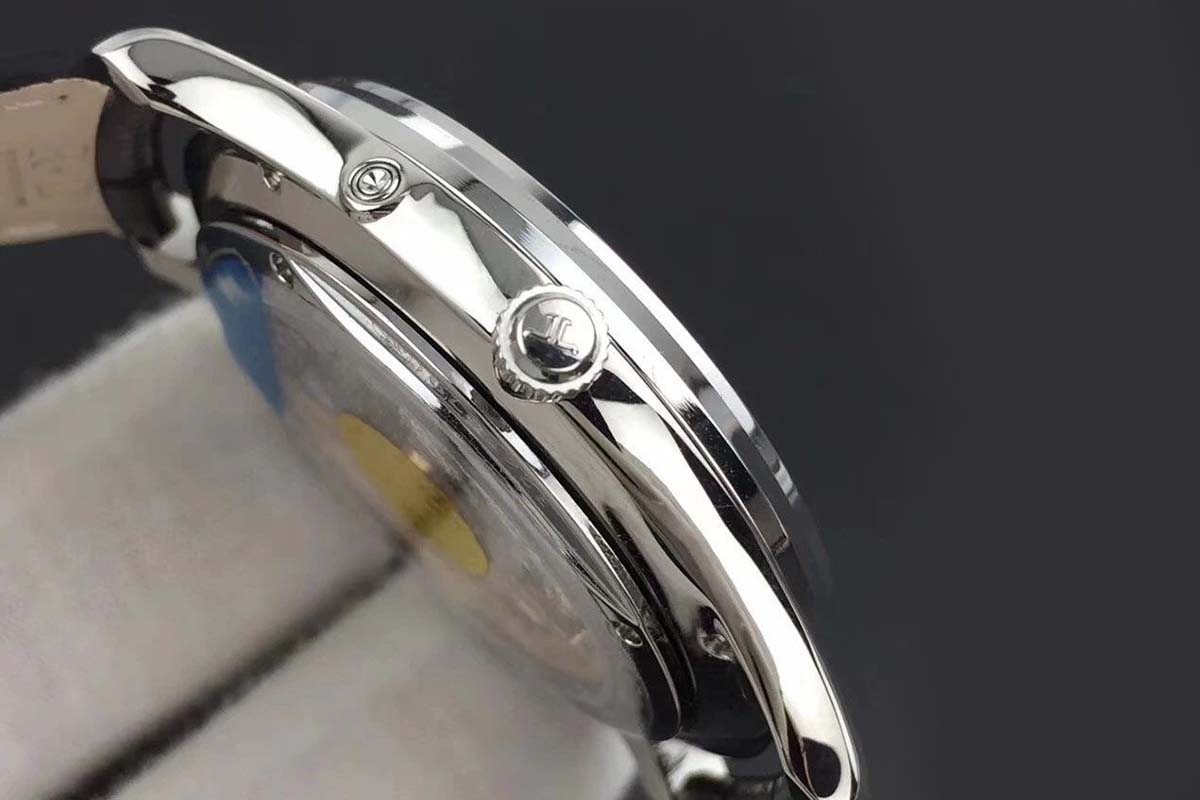 ZF厂积家超薄大师系列黑盘月相复刻腕表细节详评-ZF手表如何