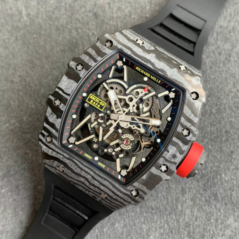 ZF厂理查德米勒RM035碳纤维款复刻腕表细节评测-ZF手表