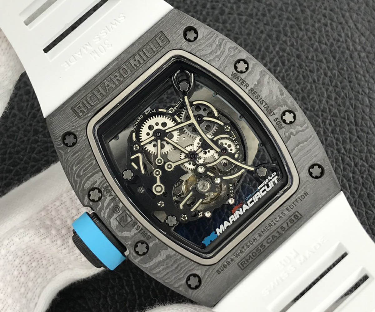 ZF厂理查德米勒碳纤维定量款RM055复刻腕表细节评测-ZF手表