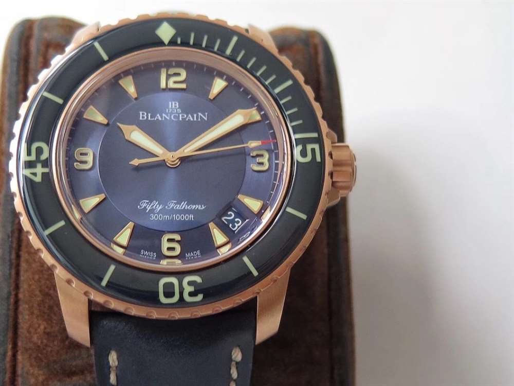 ZF厂宝珀五十噚5015玫瑰金壳复刻表做工质量如何-ZF手表怎么样