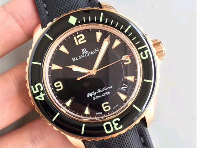 ZF厂宝珀五十噚5015玫瑰金款复刻腕表细节做工如何-ZF手表