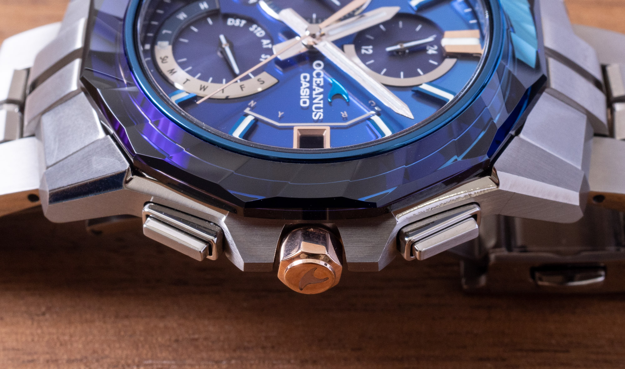卡西欧切面蓝宝石表圈Oceanus Manta S6000手表如何
