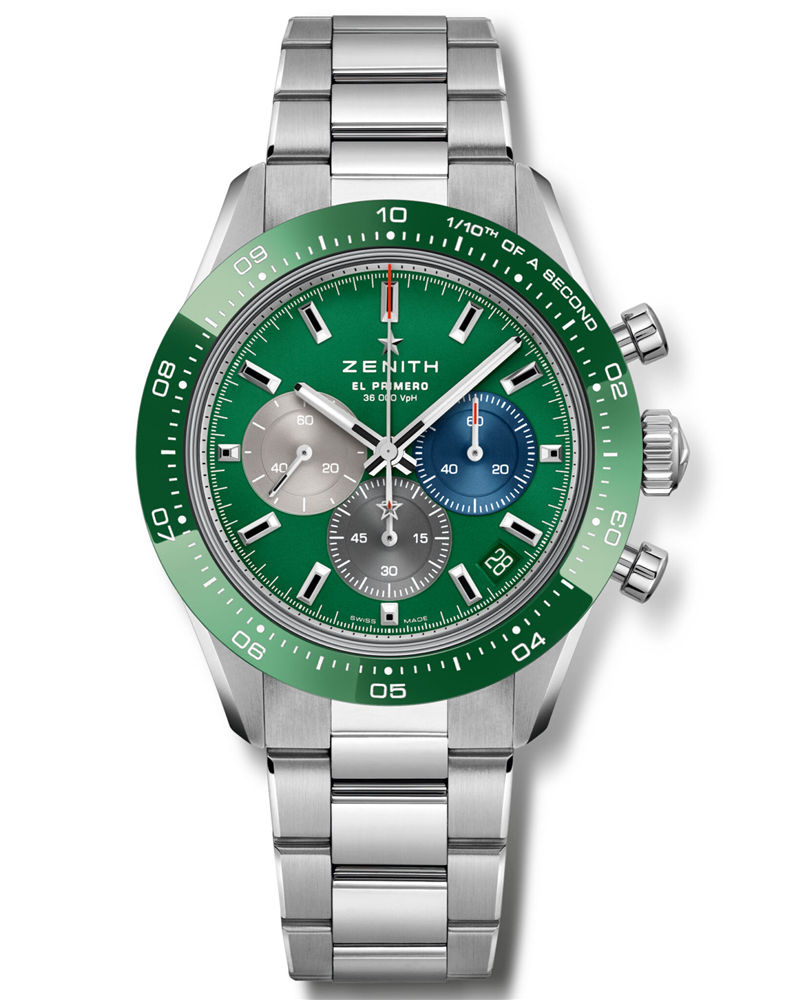 新款:绿色或宝石色Zenith Chronomaster运动腕表
