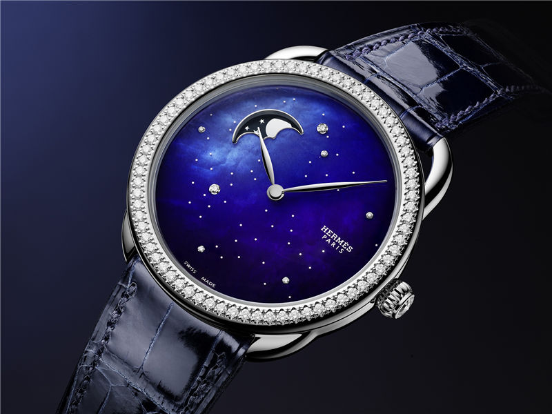『新表』Hermès 推出 Arceau Petite Lune ciel étoilé 月相腕表：浪漫星空