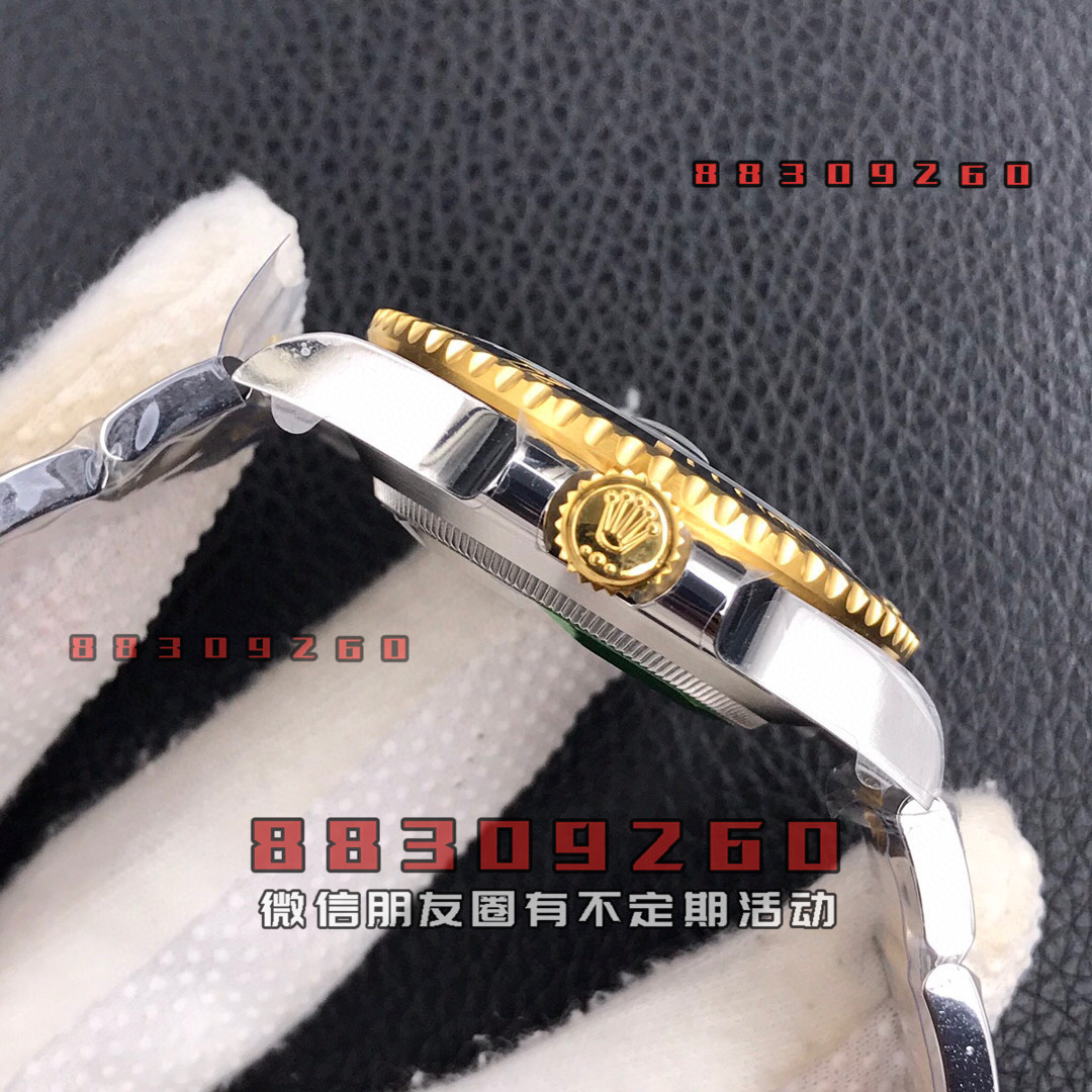 VS厂劳力士间金蓝水鬼3235机芯最大亮点表带侧面不漏细节到位