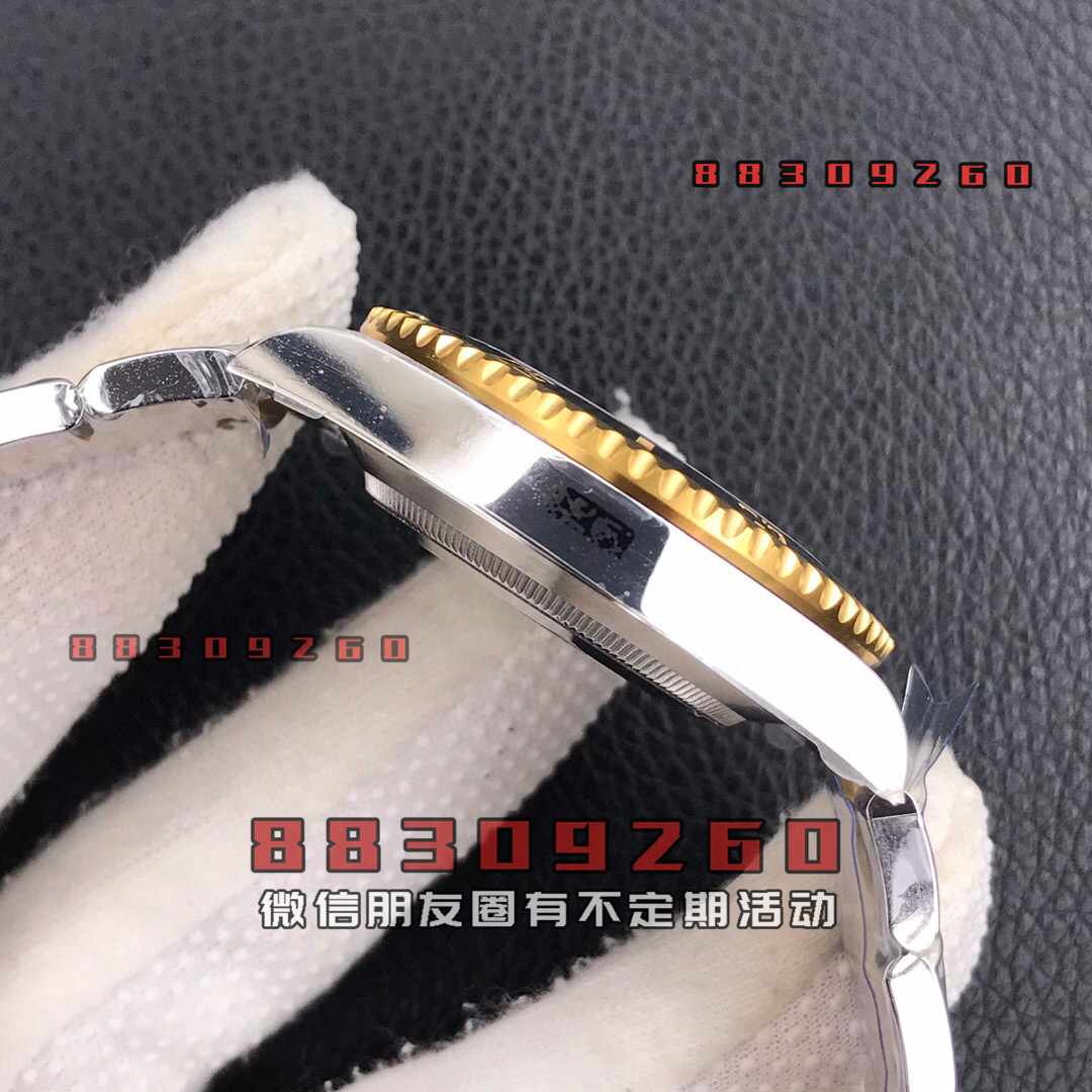 VS厂劳力士间金蓝水鬼3235机芯最大亮点表带侧面不漏细节到位