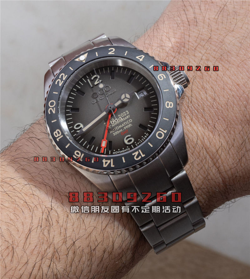腕表品鉴：OOO十周年超拉丝GMT
