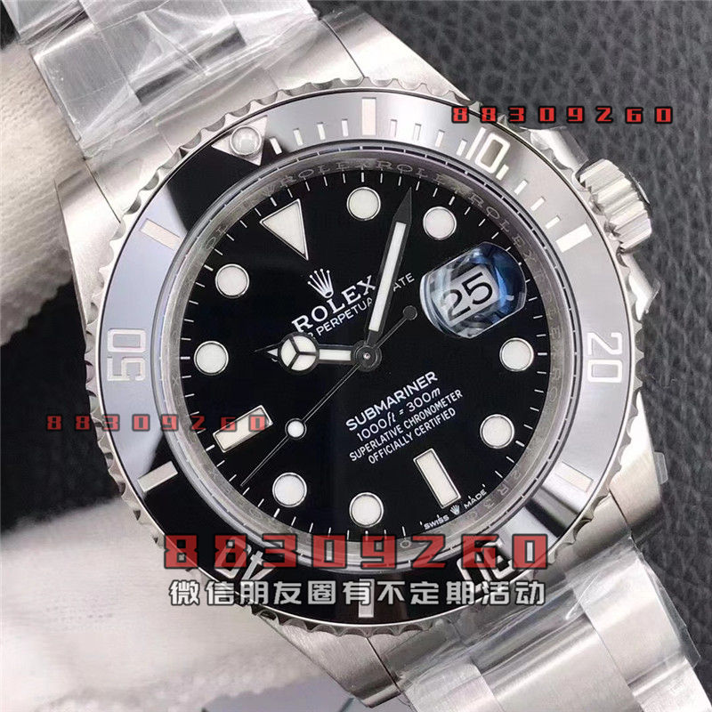 VS厂劳力士41黑水鬼搭配丹东3235机芯质量评测