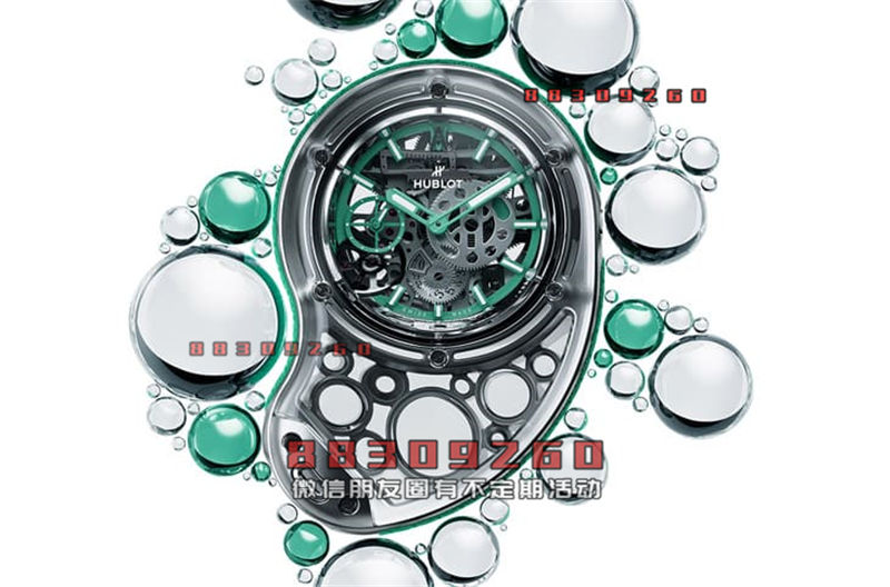 宇舶和火红当代艺术家Arsham合作融入Meca-10机芯的水滴型怀表还能当座钟用