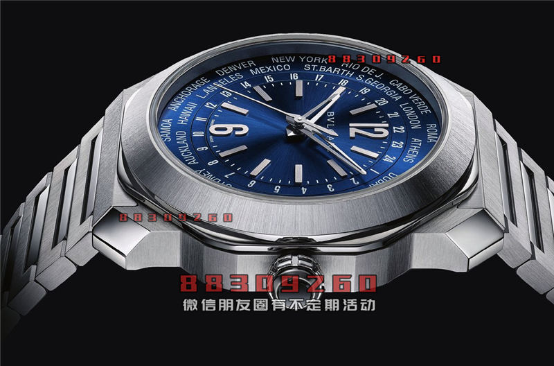 宝格丽 Octo Roma WorldTimer Steel DLC