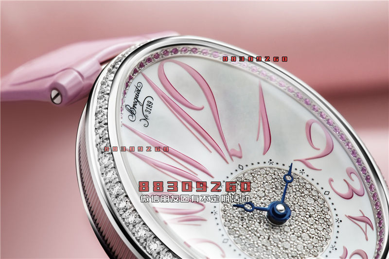 Breguet 推出 Reine de Naples 8915 浅粉色七夕节限量女士腕表：粉色蓝宝石