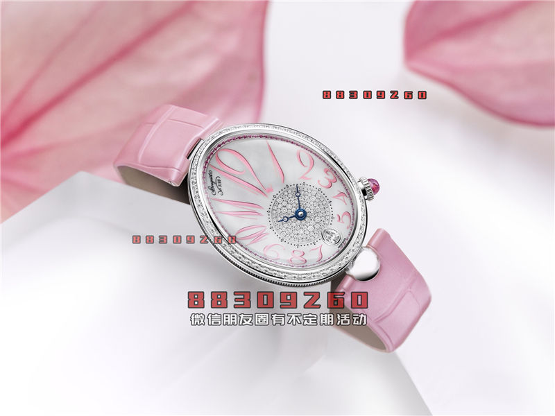 Breguet 推出 Reine de Naples 8915 浅粉色七夕节限量女士腕表：粉色蓝宝石