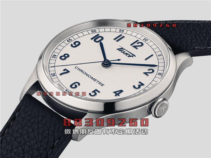 Tissot 推出 Heritage 1938 COSC White-Blue Edition 白蓝配色大三针腕表
