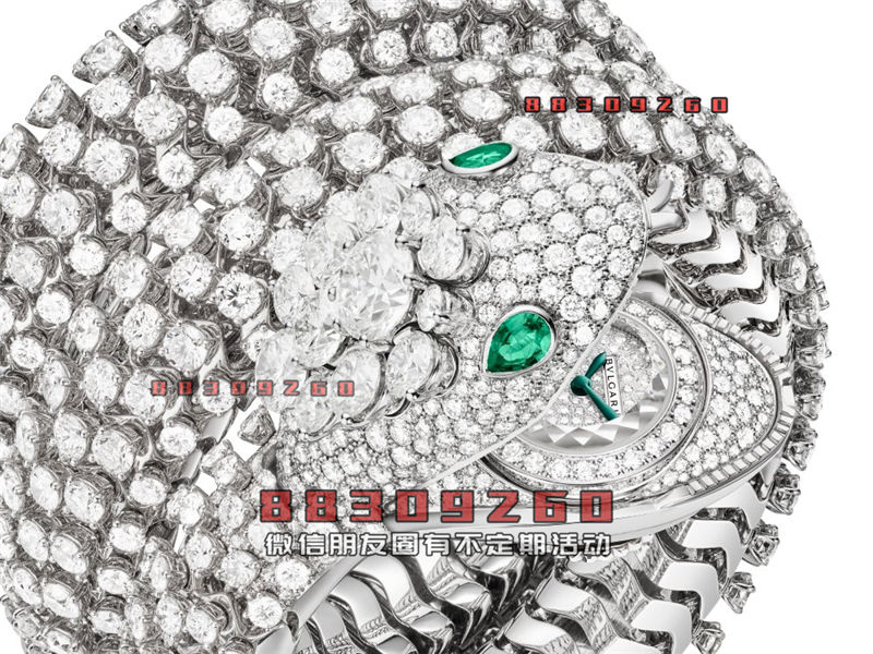BVLGARI 推出3枚 Serpenti Pallini 高级珠宝腕表：金珠灵蛇