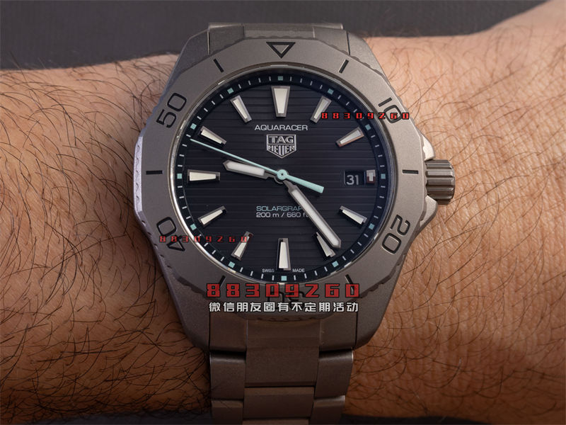 TAG Heuer Aquaracer专业200 Solargraph钛合金