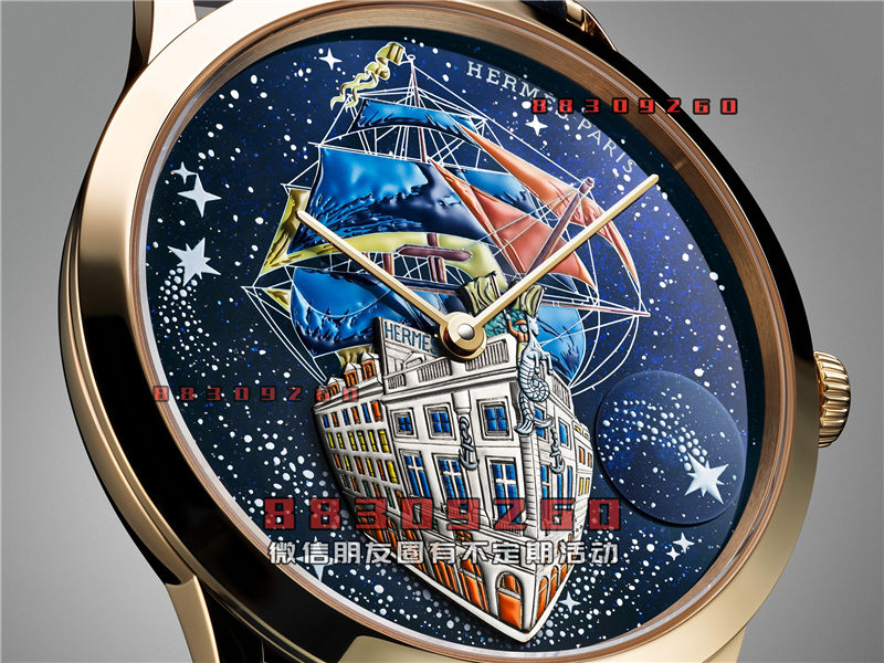 Hermès 推出 Slim d’Hermès Flagship 微绘工艺腕表：爱马仕旗舰