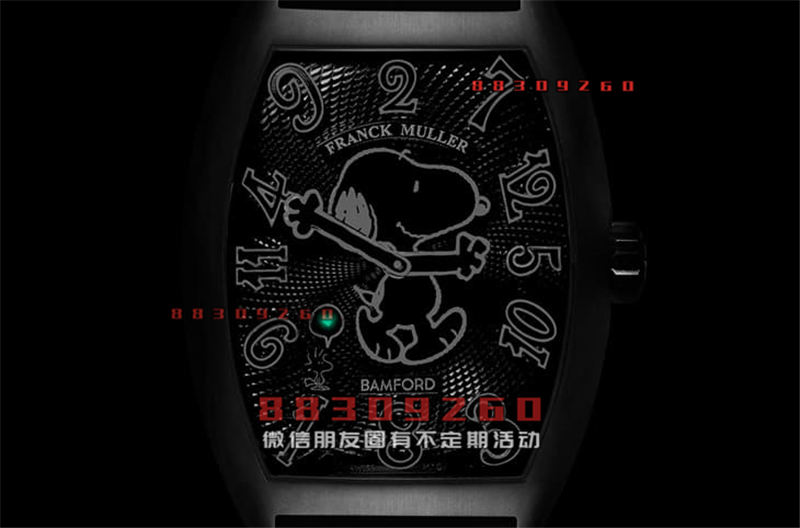 FRANCK MULLER与BAMFORD三度合作，史努比限量版Crazy Hours黑化风格炫目登场